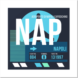 Naples (NAP) Airport // Sunset Baggage Tag Posters and Art